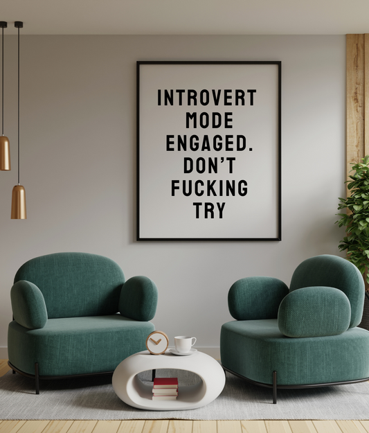 Introvert Mode Engaged. Don't Fucking Try