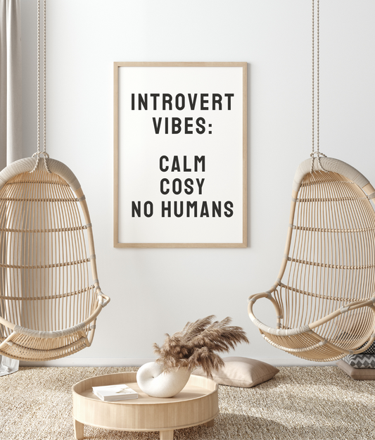 Introvert Vibes: Calm Cosy No Humans