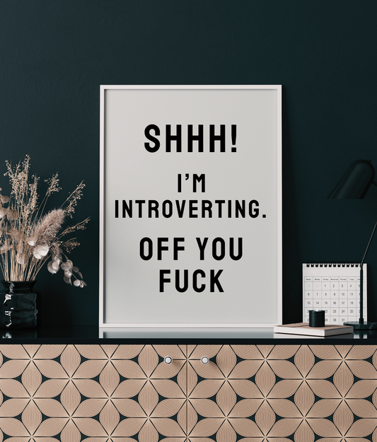 Shhh! I'm Introverting. Off You Fuck